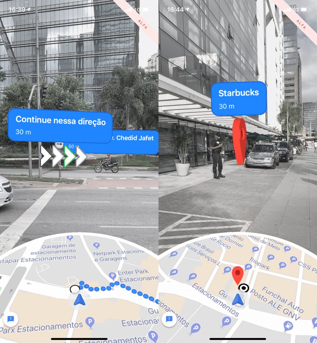 Exemplos de filtros e efeitos de realidade aumentada em apps